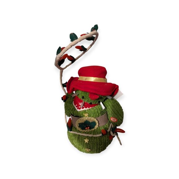 Collections ETC Christmas Holiday Saguaro Cowboy Animated Musical Cactus - Picture 5 of 16